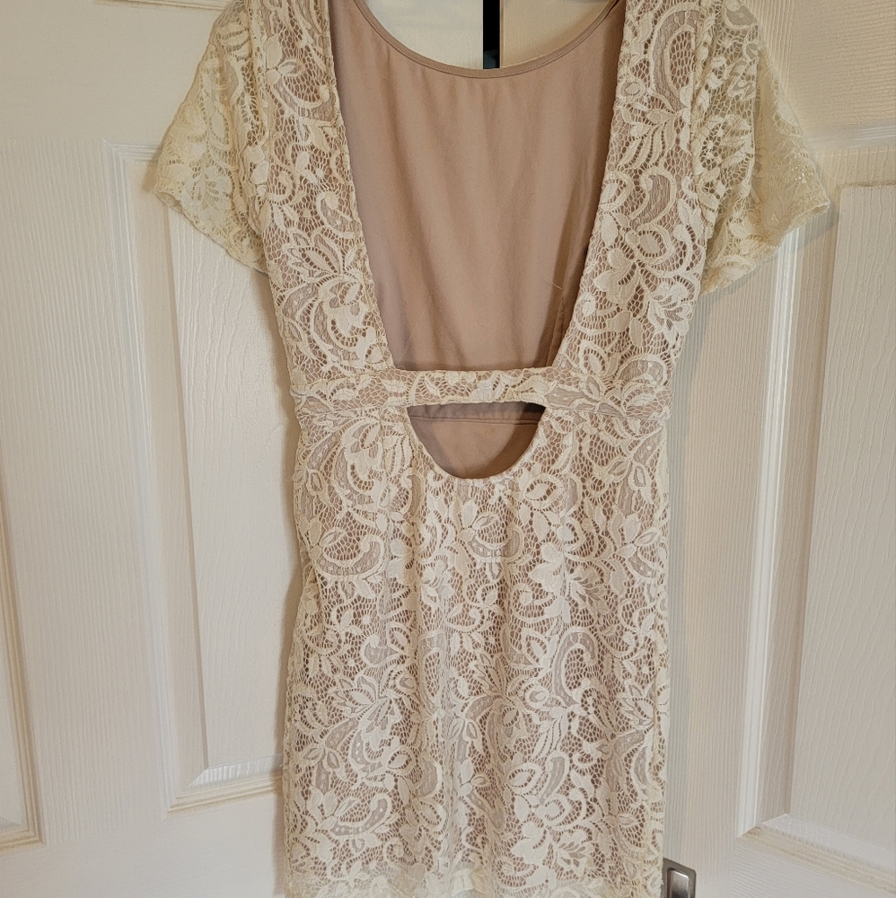 Open back dress